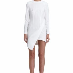 AQ/AQ Long Sleeve White Mini Dress